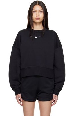 Nike Black Cotton Sweater