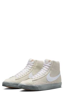 Nike Blazer Mid '77 EMB Sneaker in White/Phantom/Mica Green