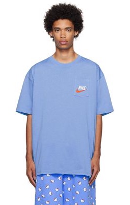 Nike Blue Cotton T-Shirt