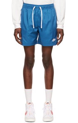 Nike Blue Polyester Shorts