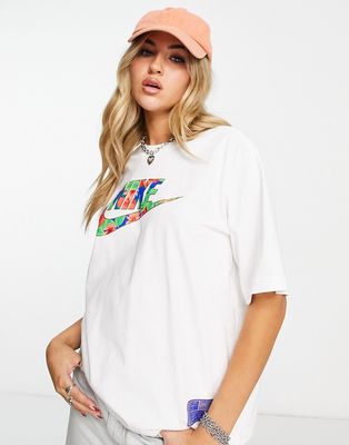 Nike boxy graphic T-shirt in white