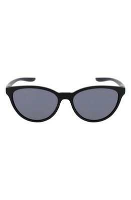 Nike City Persona 57mm Cat Eye Sunglasses in Matte Black /Grey