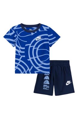 Nike Club Basketball T-Shirt & Shorts Set in Midnight Navy