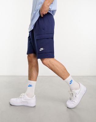 Nike Club cargo shorts in navy