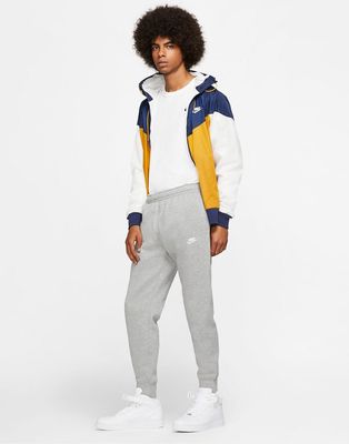 Nike Club Fleece cuffed sweatpants in gray heather - Lgray