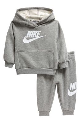 Nike Club Fleece Hoodie & Joggers Set in Dark Grey