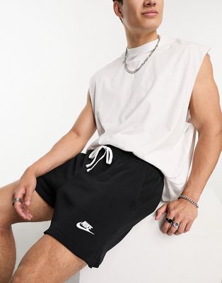 Nike Club fleece shorts in black