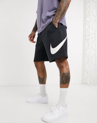 Nike Club graphic shorts in black