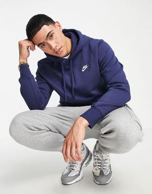 Nike Club hoodie in navy