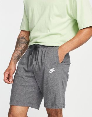 Nike Club jersey shorts in charcoal gray