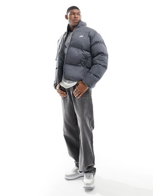 Nike Club puffer jacket in gray