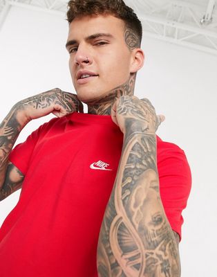 Nike Club unisex T-shirt in red
