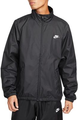 Nike Club Water Resistant Woven Jacket in Black/White