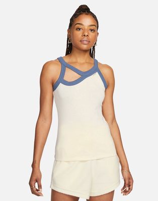 Nike Collection cut out tank in stone-Neutral