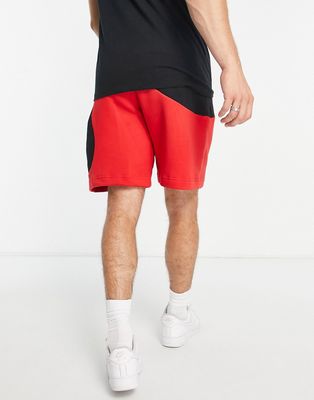 Nike Color Clash colorblock shorts in black