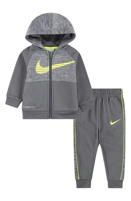 Nike Colorblock Hoodie & Joggers Set in Smoke Grey