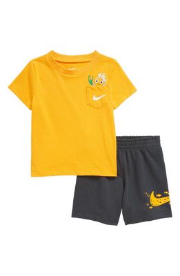 Nike Coral Reef Cotton Jersey T-Shirt & Shorts Set in Gridiron