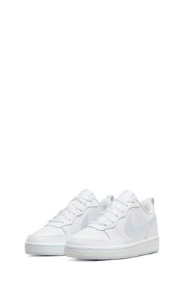 Nike Court Borough Low 2 Sneaker in White/Aura/White