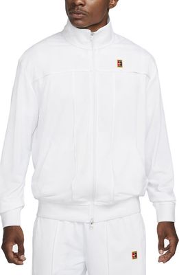 Nike Court Tennis Jacket in White/White/White