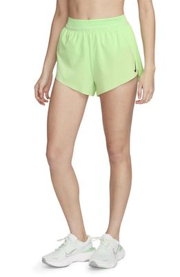 Nike Dri-FIT AeroSwift Running Shorts in Vapor Green/Black