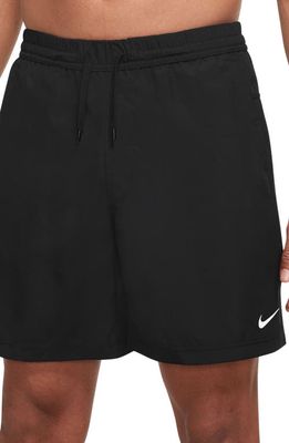 Nike Dri-FIT Form Athletic Shorts in Black/White