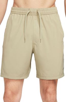 Nike Dri-FIT Form Athletic Shorts in Neutral Olive/Black