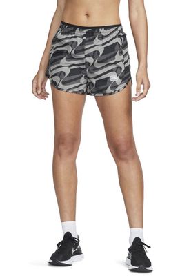 Nike Dri-FIT Icon Clash Tempo Luxe Running Shorts in Black/Driftwood/White