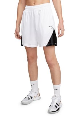 Nike Dri-FIT ISoFly Basketball Shorts in White/Black/Black
