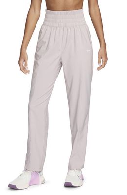 Nike Dri-Fit One Track Pants in Platinum Violet/White
