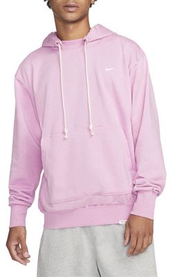 Nike Dri-FIT Standard Issue Hoodie Sweatshirt in Orchid/Heather/Pale Ivory