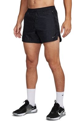 Nike Dri-FIT Stride Running Division Shorts in Black/Black