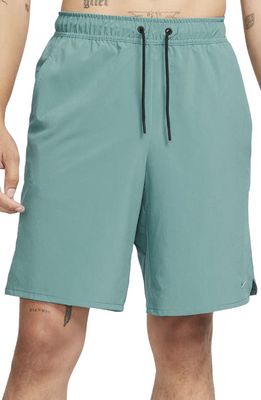 Nike Dri-FIT Unlimited Training Shorts in Mineral Teal/Black