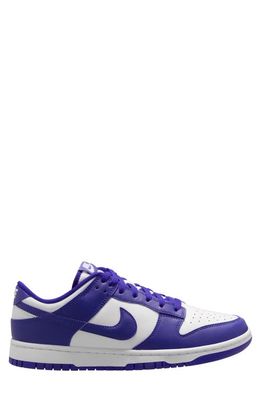 Nike Dunk Low Retro Sneaker in White/Concord/University Red