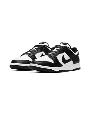 Nike Dunk Low Retro sneakers in white and black