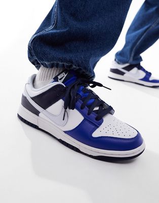 Nike Dunk Low sneakers in blue multi