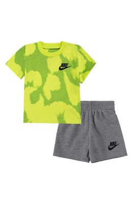 Nike Dye Dot T-Shirt & Shorts Set in Carbon Heather