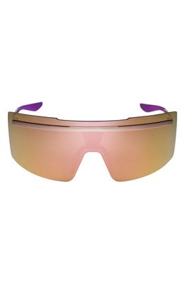 Nike Echo Shield 67mm Sunglasses in Rose Gold/Rose Gold Mirror