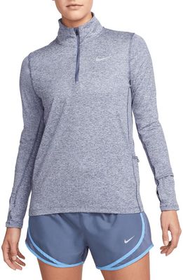 Nike Element Half Zip Pullover in Diffused Blue/Grey/Heather