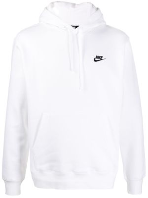 Nike embroidered logo hoodie - White