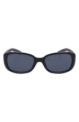 Nike Epic Breeze 135mm Rectangular Sunglasses in Black/Dark Grey