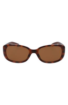 Nike Epic Breeze 135mm Rectangular Sunglasses in Tortoise/Brown