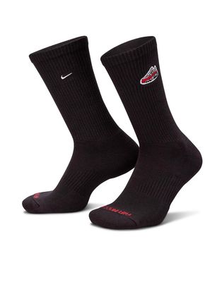 Nike Everyday Plus Cushioned 1 pack crew socks in black