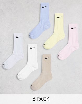Nike Everyday Plus Cushioned socks in beige multi-Neutral