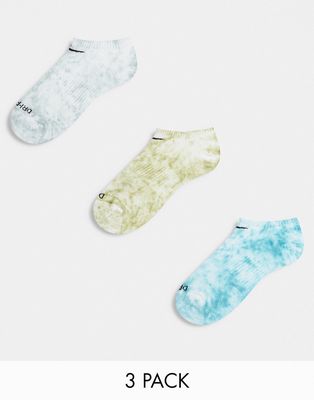 Nike Everyday Plus sneakers socks in beige tie dye-Neutral