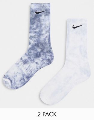 Nike Everyday Plus tie dye socks in gray
