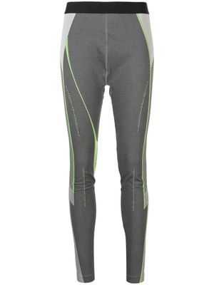 Nike Feng Chen Wang logo-waistband tights - Grey
