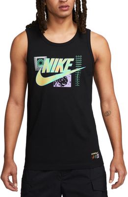 Nike Festival Graphic Tank in Black