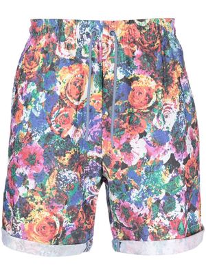Nike floral-print cotton-blend shorts - Pink