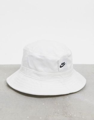 Nike Futura Core bucket hat in white