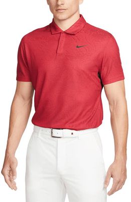 Nike Golf Dri-FIT ADV Tiger Woods Golf Polo in Gym Red/Team Red/Black